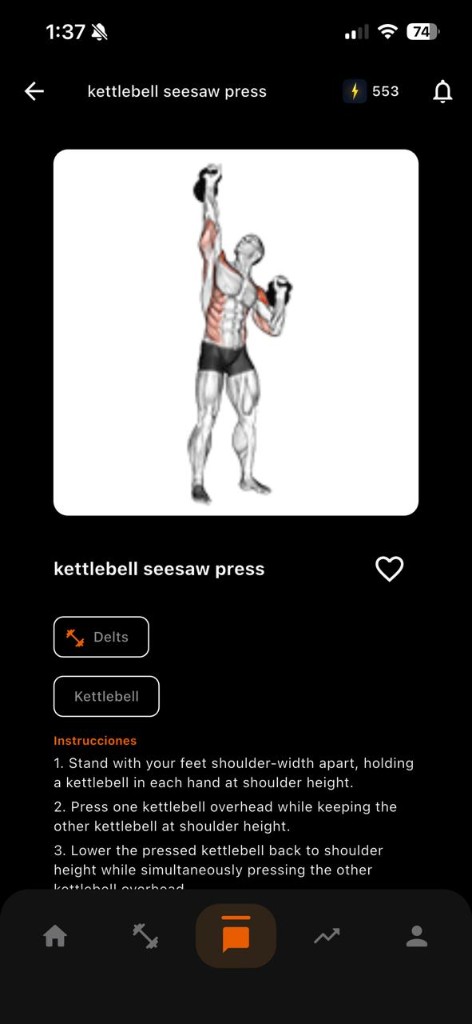 Detalle de ejercicio